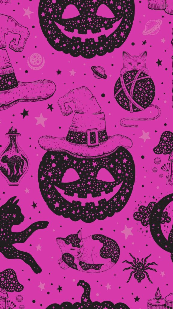 Ghoulishly Glam: 100 Pink Halloween Wallpapers for the Stylishly Spooky 80 68 1