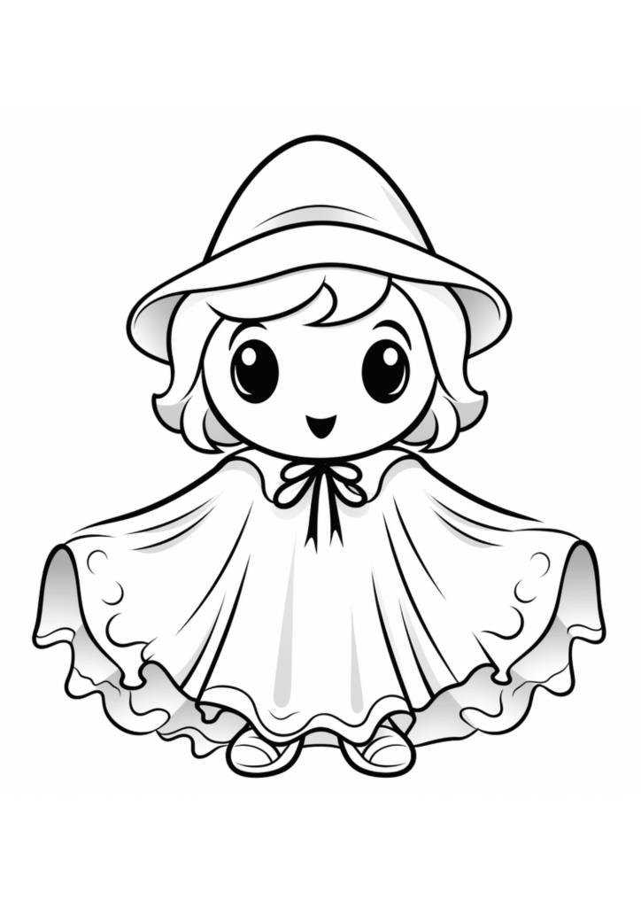 Free Halloween Kids Coloring Pages (30 PDF Printables) 15 halloween-kids-coloring-book-free