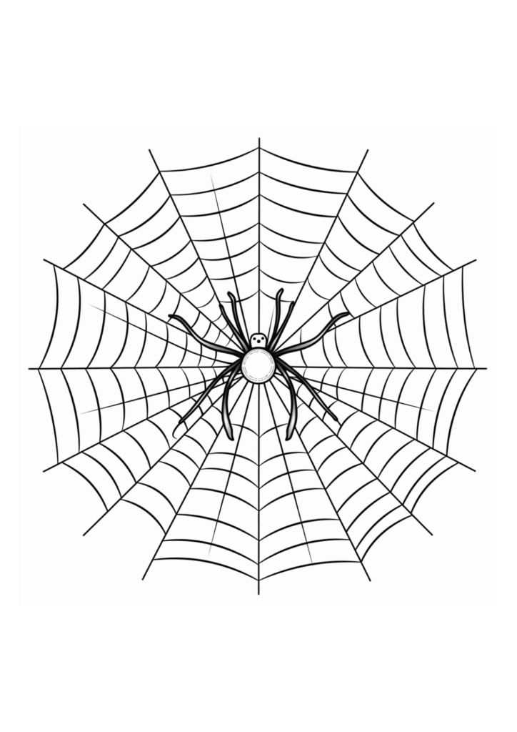 Free Halloween Kids Coloring Pages (30 PDF Printables) 8 spider-kids-free-coloring-page
