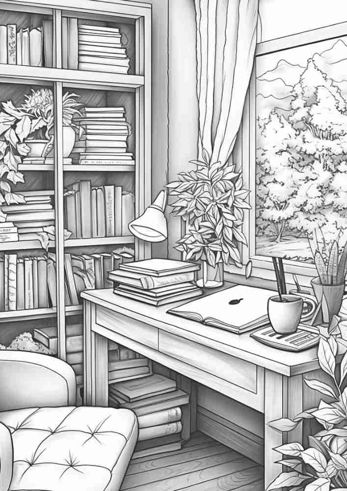 50 Free Fall Interiors Adult Coloring Pages (Printable PDF Digital Download) 40 Fall Coloring Pages For Adults 12
