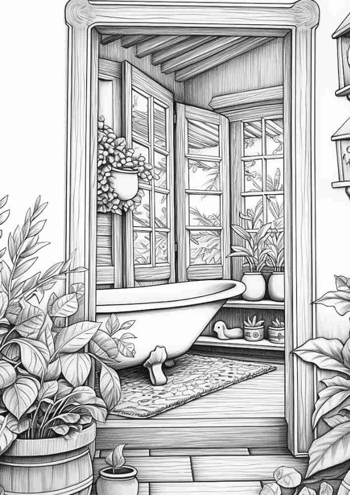 50 Free Fall Interiors Adult Coloring Pages (Printable PDF Digital Download) 35 Fall Coloring Pages For Adults 17