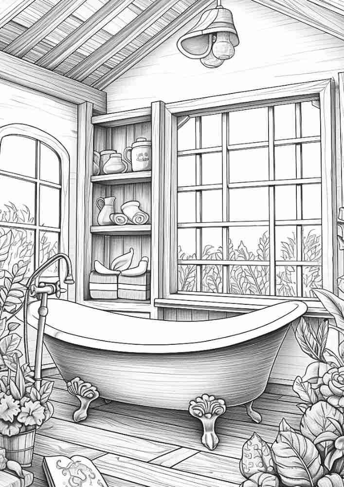 50 Free Fall Interiors Adult Coloring Pages (Printable PDF Digital Download) 34 Fall Coloring Pages For Adults 18