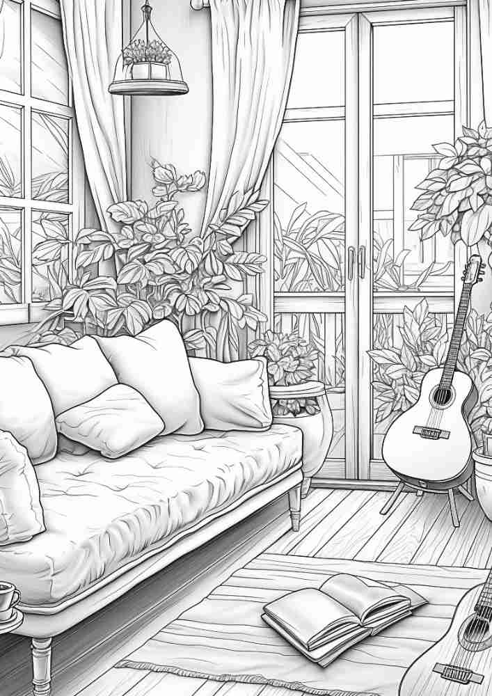 50 Free Fall Interiors Adult Coloring Pages (Printable PDF Digital Download) 33 Fall Coloring Pages For Adults 19
