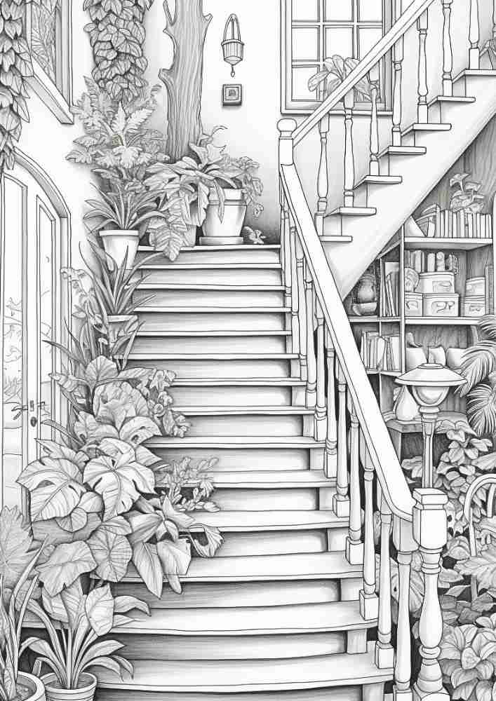 50 Free Fall Interiors Adult Coloring Pages (Printable PDF Digital Download) 31 Fall Coloring Pages For Adults 21