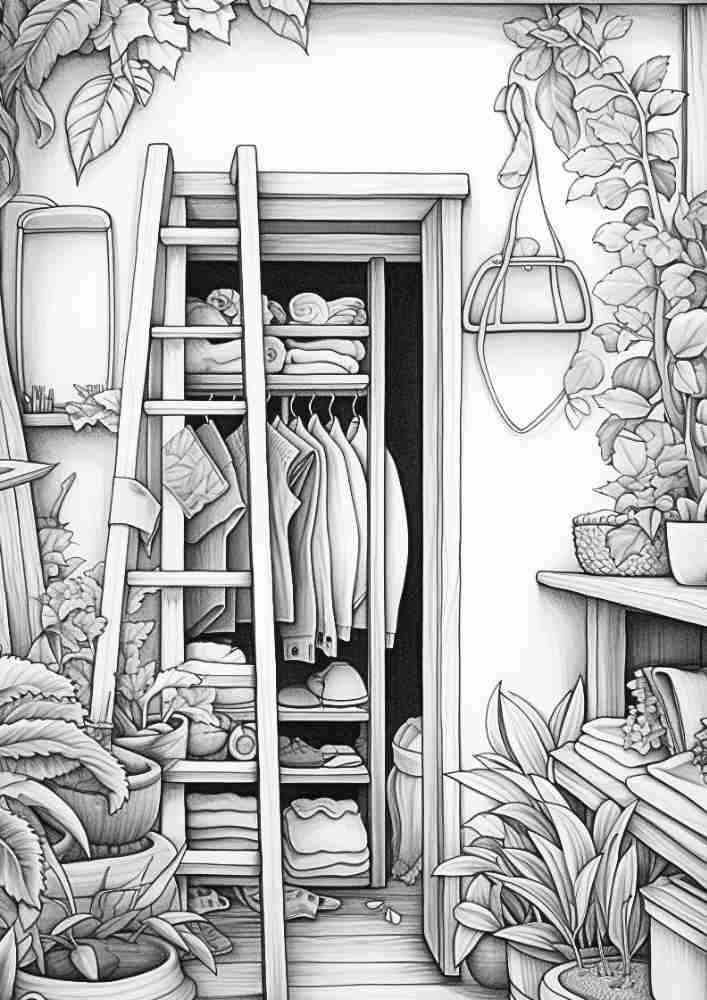 50 Free Fall Interiors Adult Coloring Pages (Printable PDF Digital Download) 30 Fall Coloring Pages For Adults 22