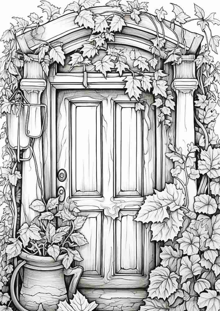 50 Free Fall Interiors Adult Coloring Pages (Printable PDF Digital Download) 29 Fall Coloring Pages For Adults 23
