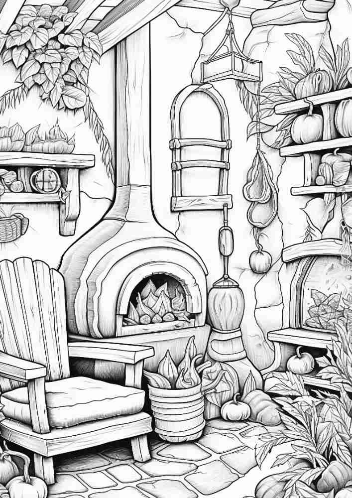 50 Free Fall Interiors Adult Coloring Pages (Printable PDF Digital Download) 24 Fall Coloring Pages For Adults 28