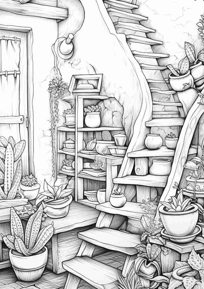 50 Free Fall Interiors Adult Coloring Pages (Printable PDF Digital Download) 22 Fall Coloring Pages For Adults 30
