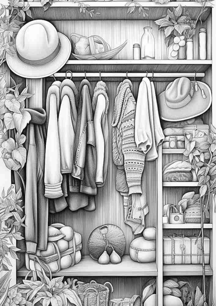 50 Free Fall Interiors Adult Coloring Pages (Printable PDF Digital Download) 19 Fall Coloring Pages For Adults 33