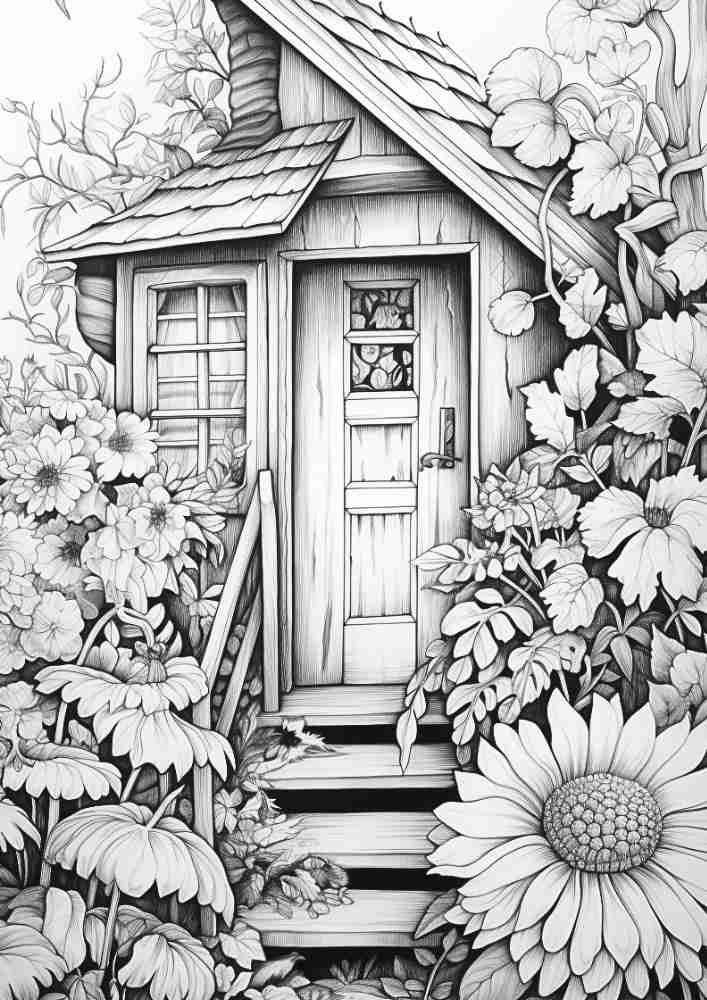 50 Free Fall Interiors Adult Coloring Pages (Printable PDF Digital Download) 9 Fall Coloring Pages For Adults 43