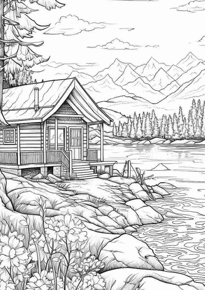50 Free Fall Interiors Adult Coloring Pages (Printable PDF Digital Download) 3 Fall Coloring Pages For Adults 49