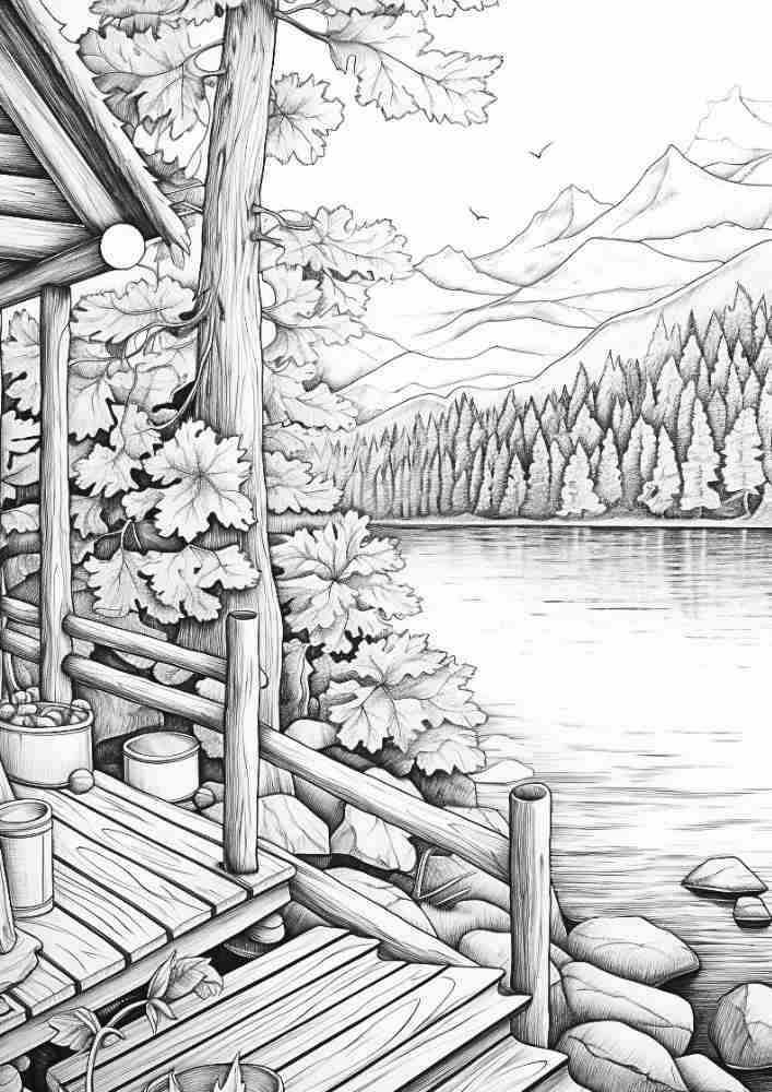 50 Free Fall Interiors Adult Coloring Pages (Printable PDF Digital Download) 2 Free Fall Interiors Adult Coloring Pages