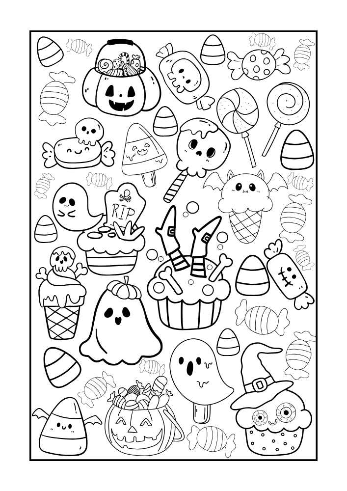 Free Halloween Coloring Pages For Adults (20 PDF Printables) 12 Halloween Adult Coloring Pages 12