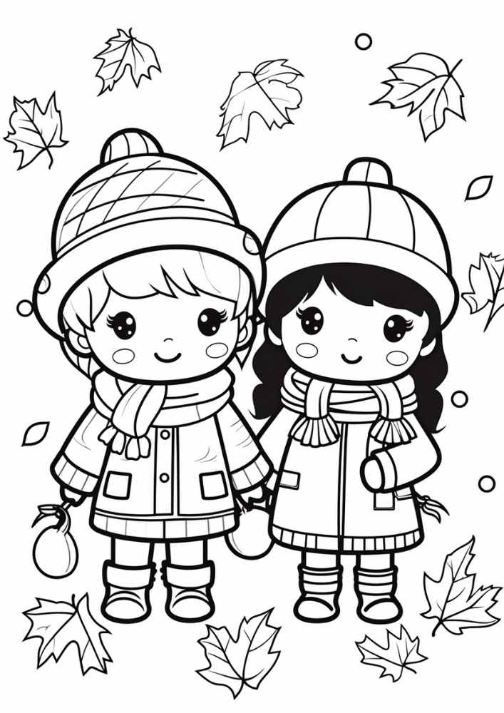 50 Fall Coloring Pages For Kids (100% FREE PDF) - Crafty Cici Joy