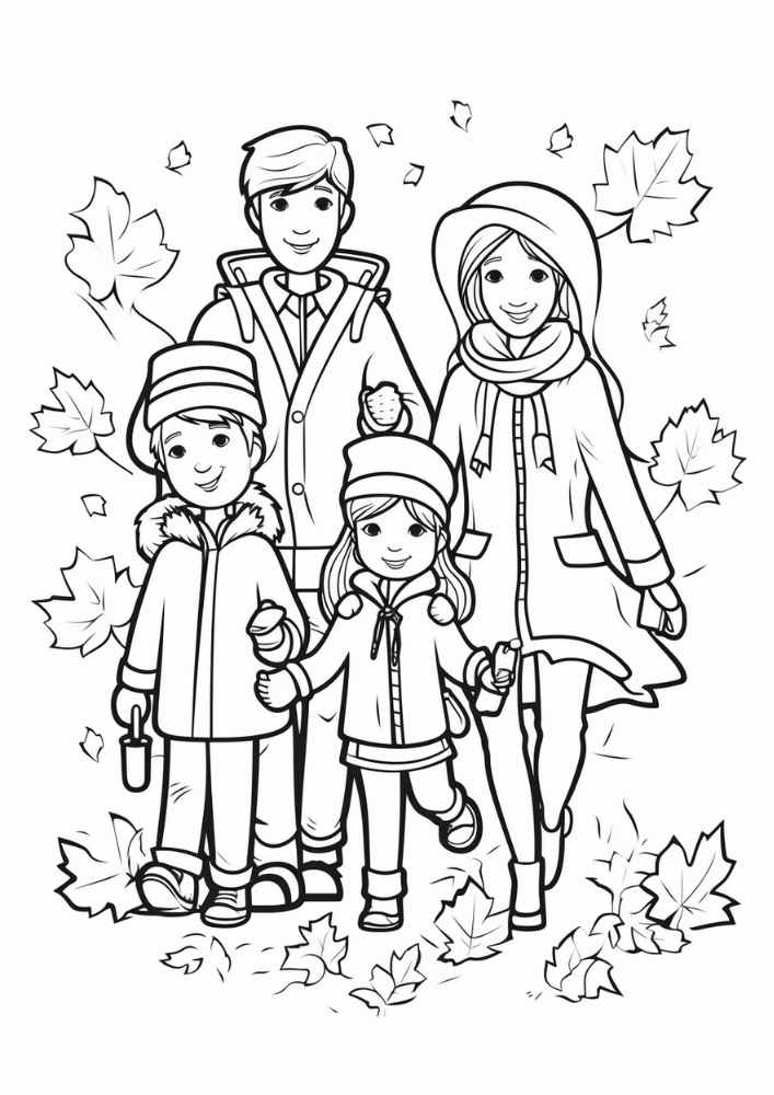 50 Fall Coloring Pages For Kids: Creative Autumn Activity - Crafty Cici Joy