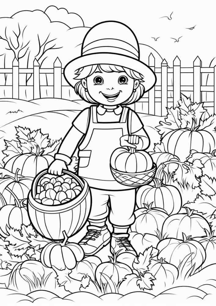 50 Fall Coloring Pages For Kids: Creative Autumn Activity