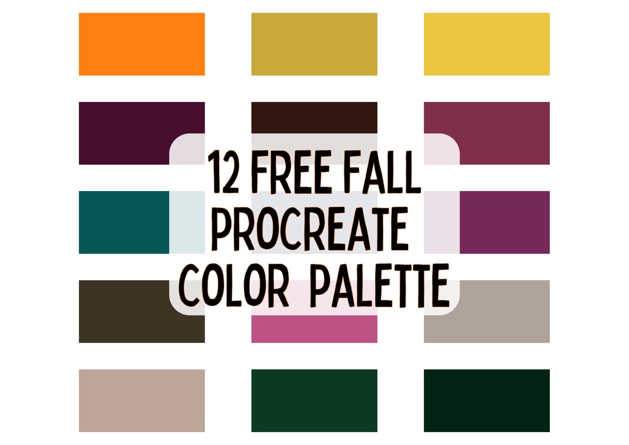 12 free fall procreate color palettes to inspire your art crafty cici joy