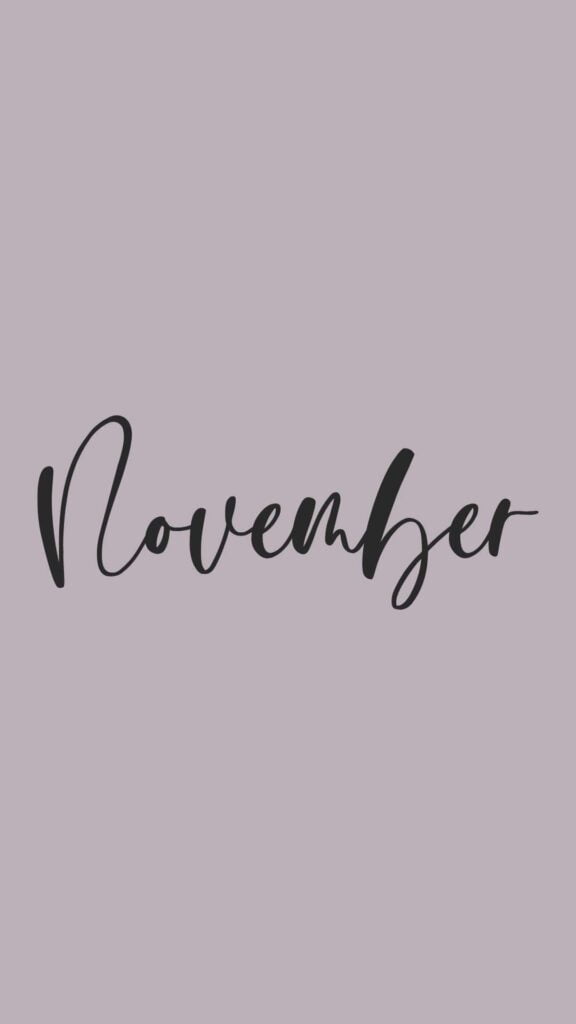 November Phone Wallpapers: Cozy Up Your Device with Aesthetic Designs ...