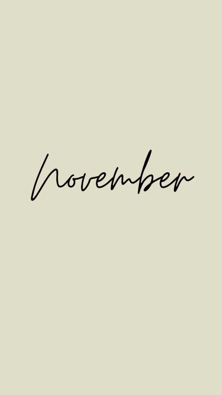 November Phone Wallpapers: Cozy Up Your Device with Aesthetic Designs ...