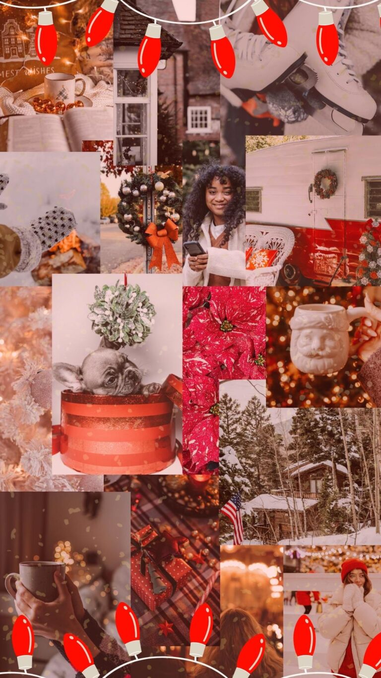 Christmas Collage Aesthetic Wallpapers