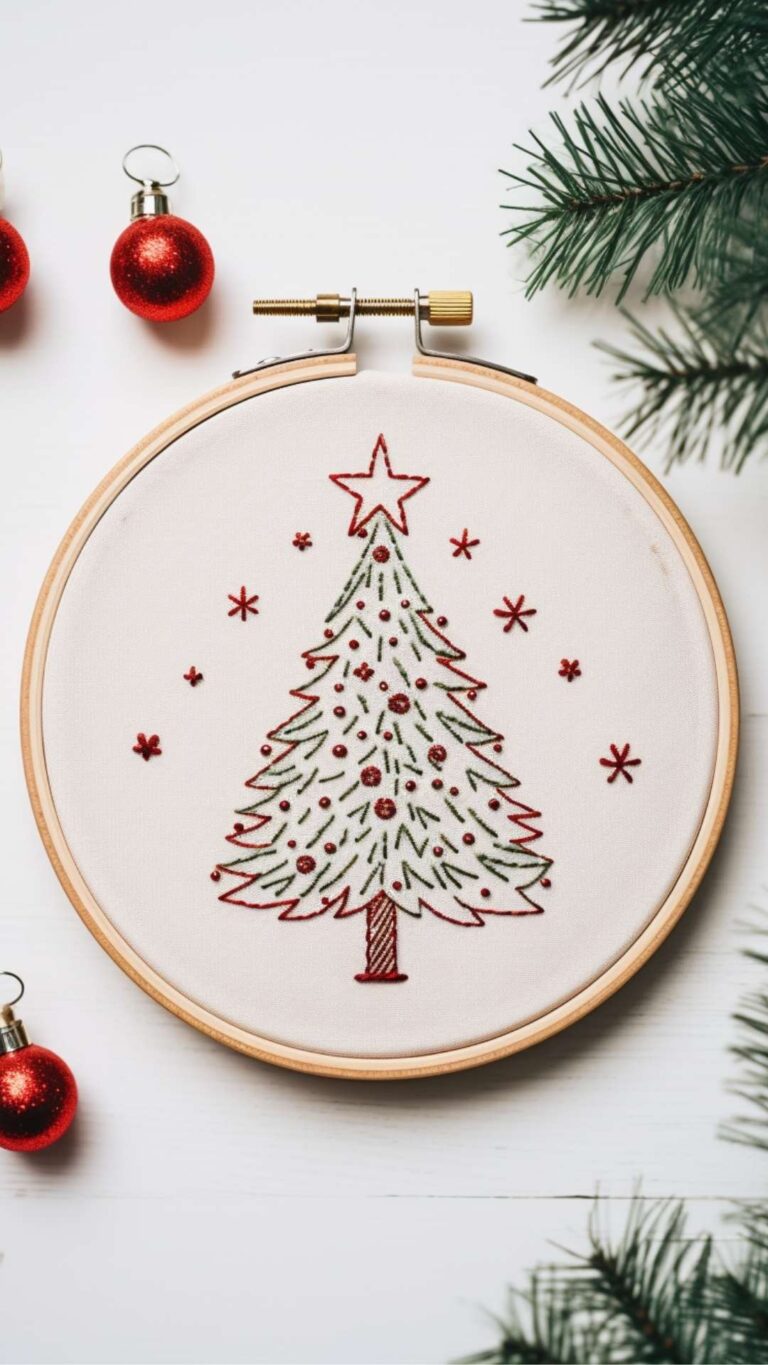 Festive Stitching: 100 Christmas Embroidery Ideas to Deck the Halls