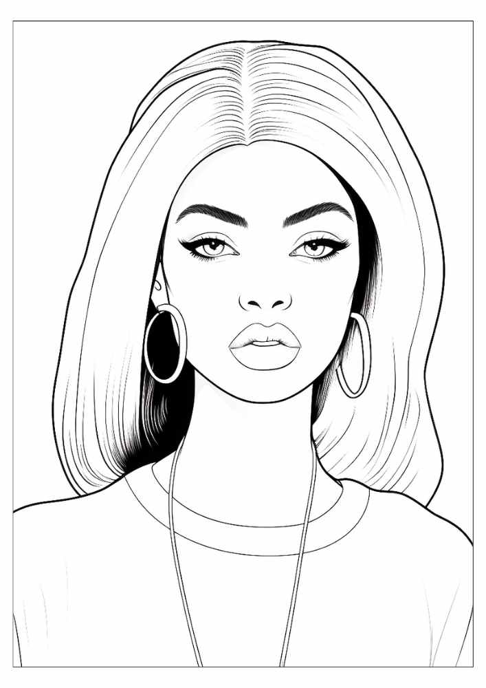 Free Black Women Coloring Pages For Adults: 60 PDF Printables - Crafty ...