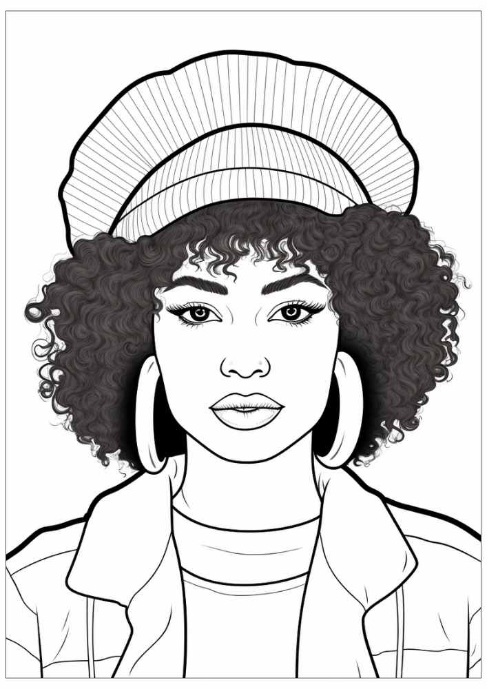 Free Black Women Coloring Pages For Adults