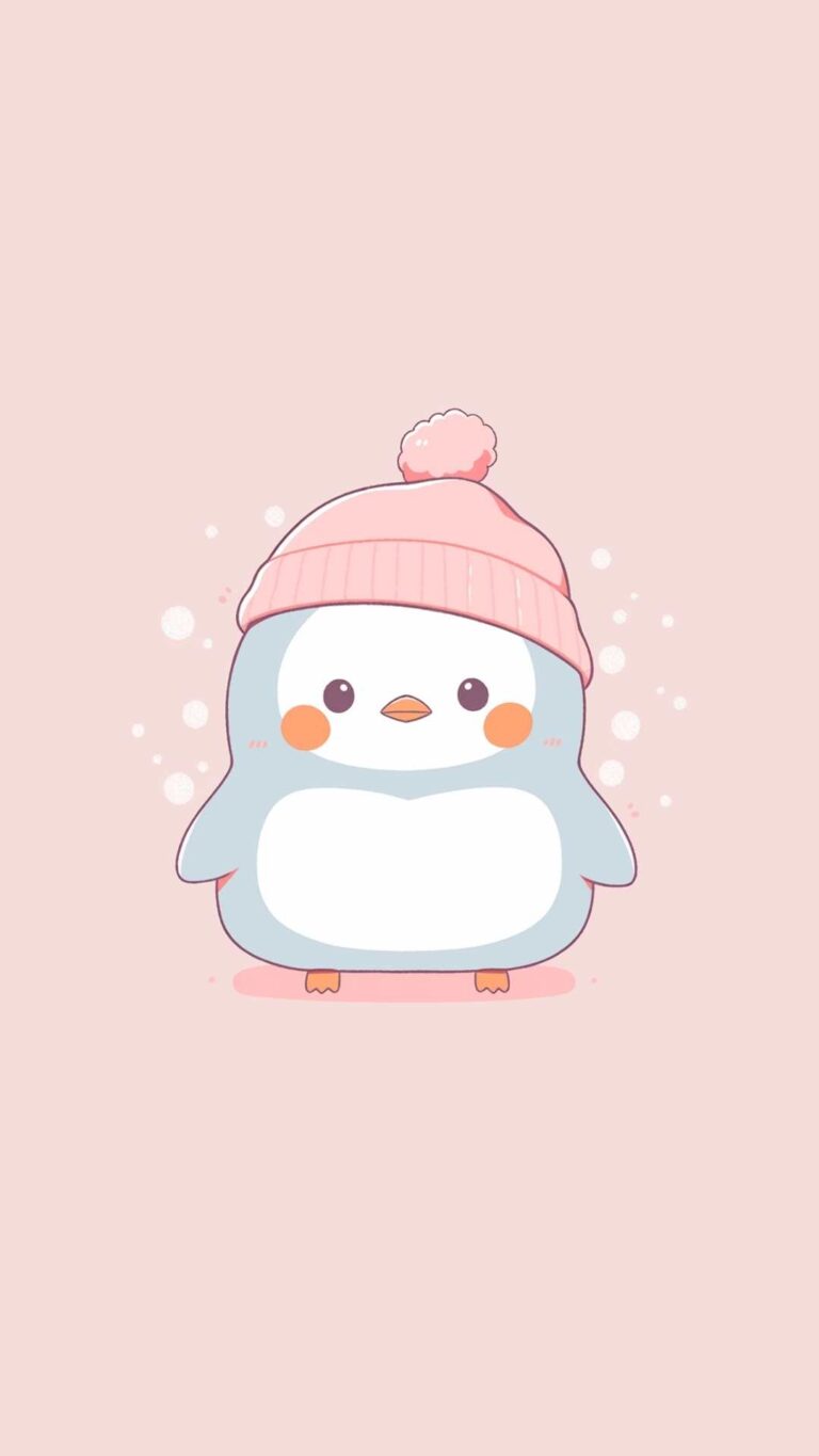 kawaii-cute-penguin-christmas-wallpaper