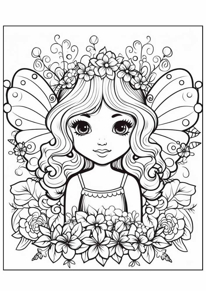 Fairy Coloring Page 10