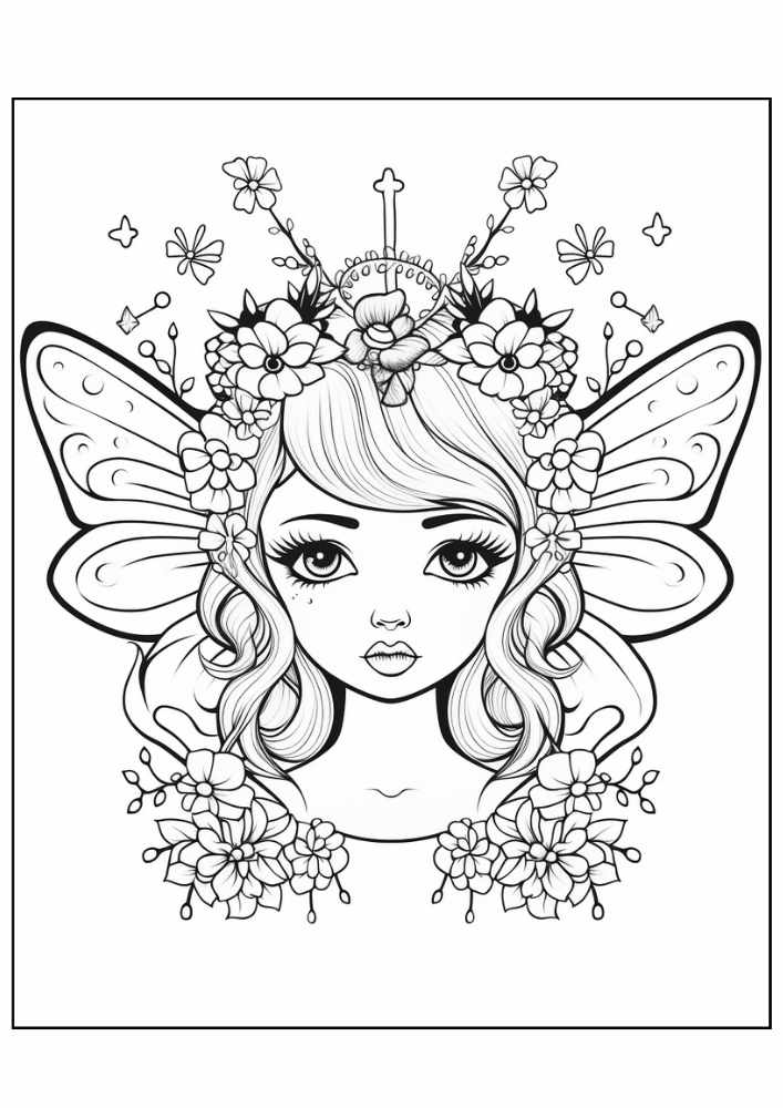 Fairy Coloring Page 100