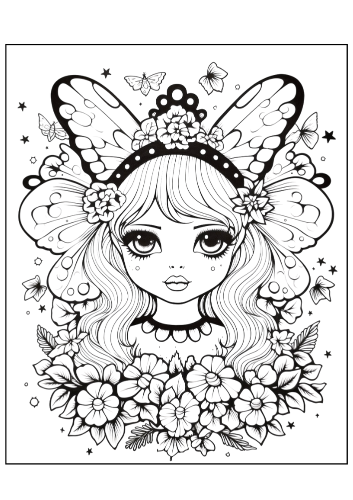 Fairy Coloring Page 11