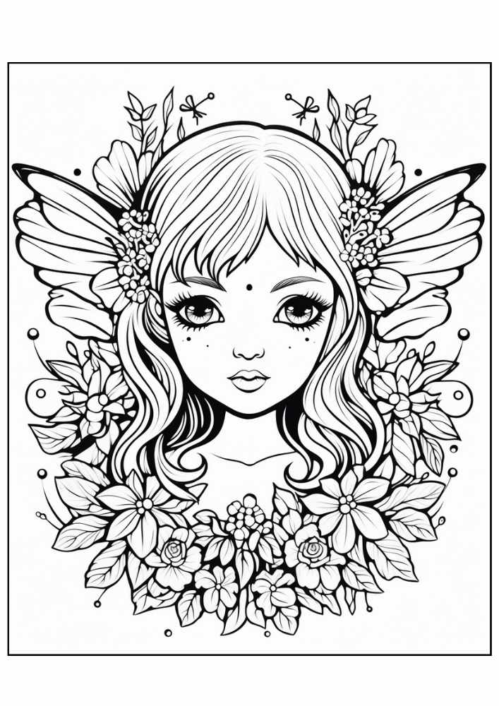 Fairy Coloring Page 18