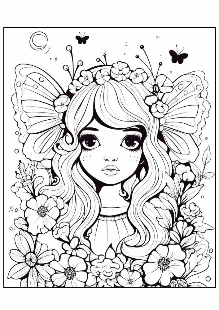 Fairy Coloring Page 19