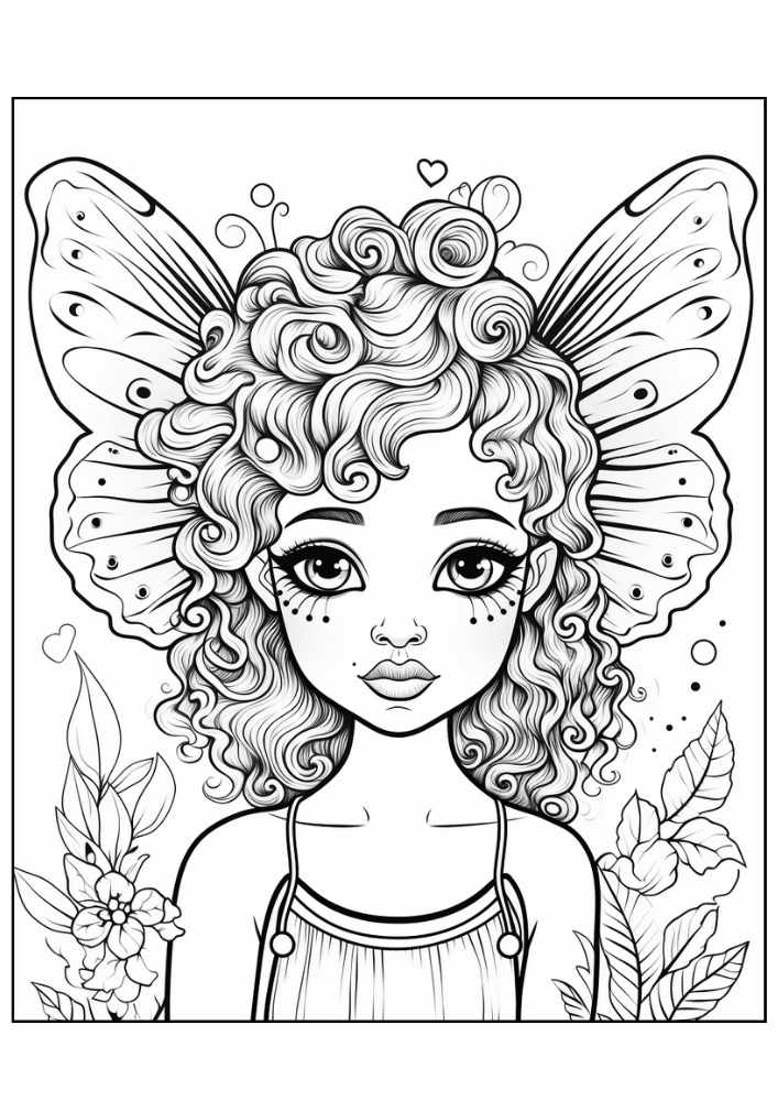 Fairy Coloring Page 22