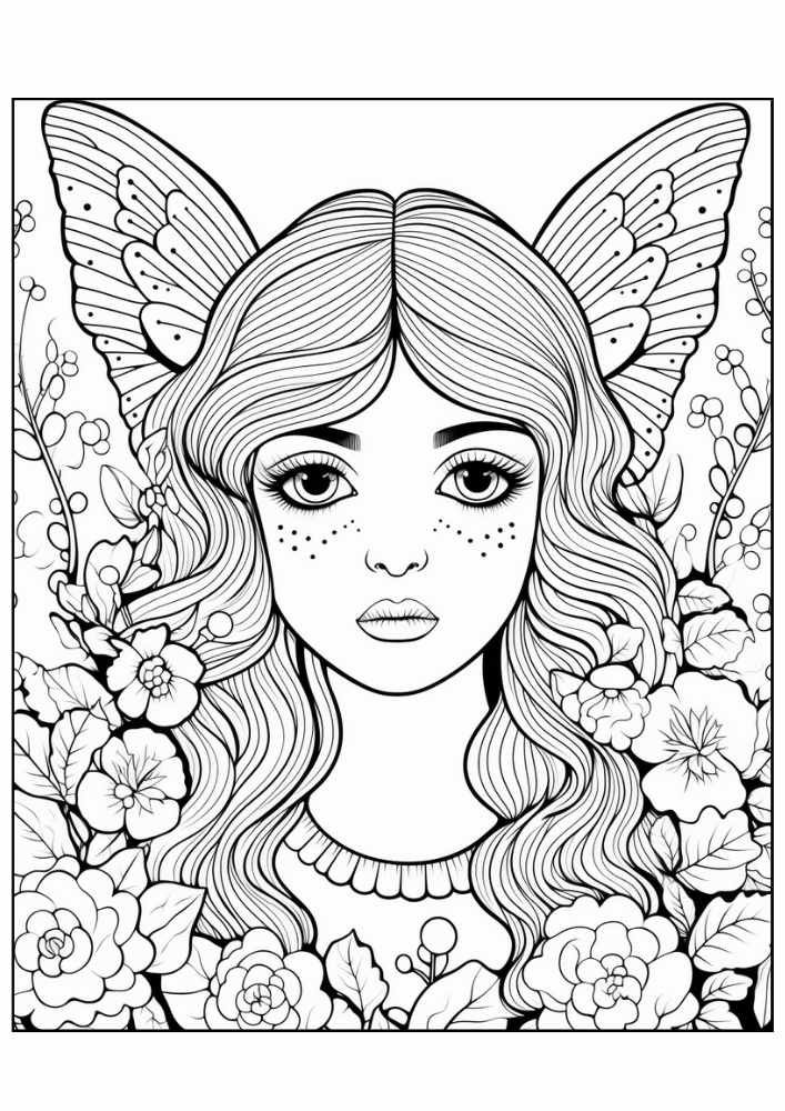 Fairy Coloring Page 23