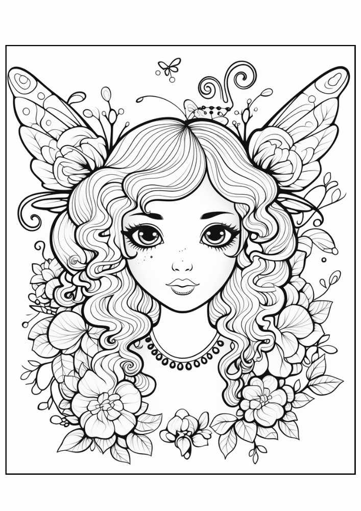 Fairy Coloring Page 24