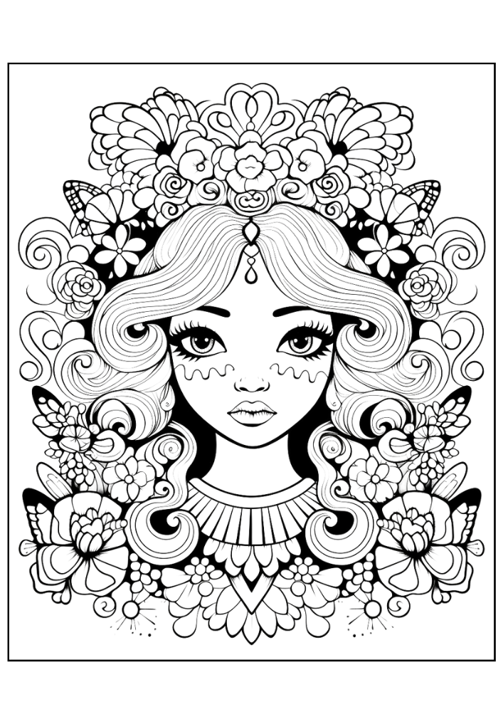 Fairy Coloring Page 3