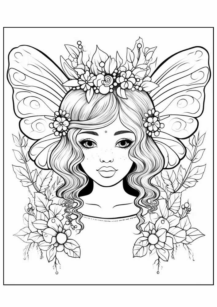 Fairy Coloring Page 30