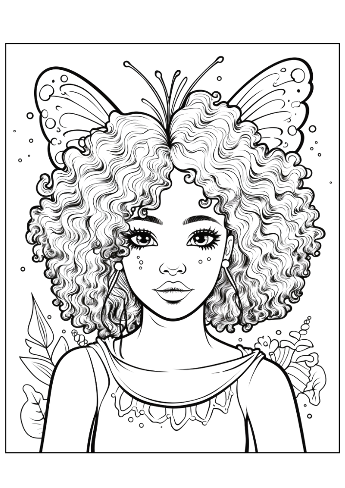 Fairy Coloring Page 4