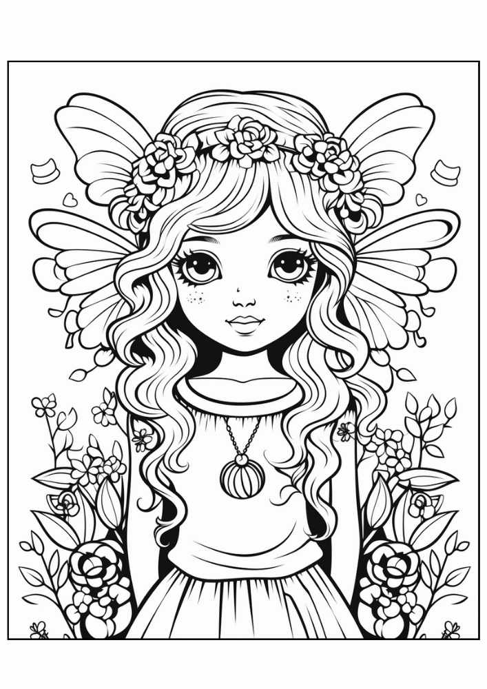 Fairy Coloring Page 45