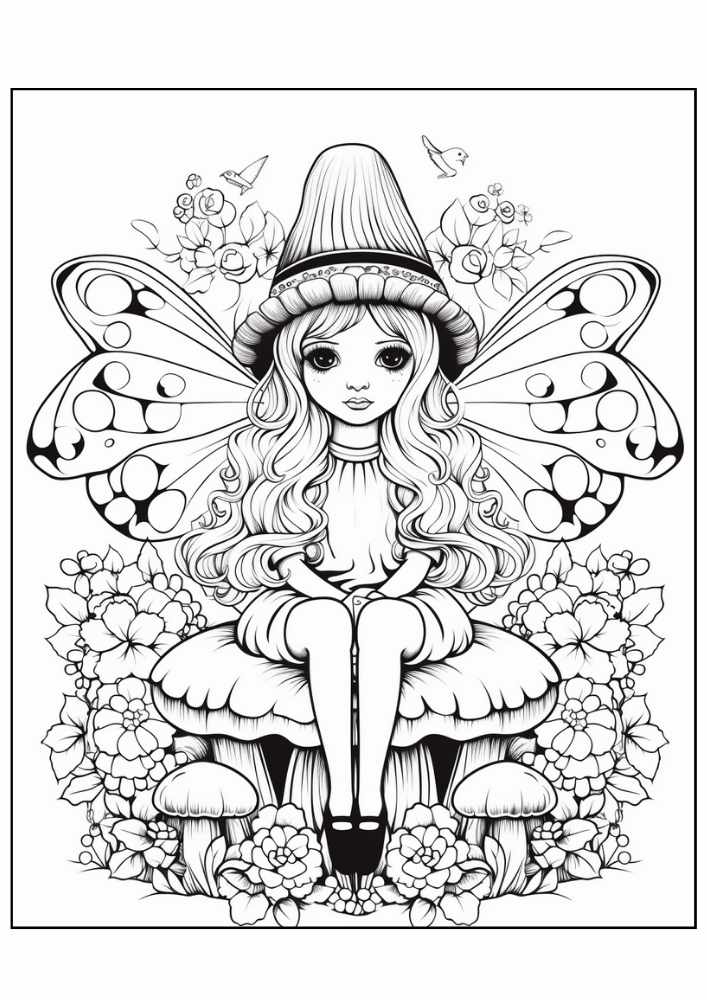 Fairy Coloring Page 50