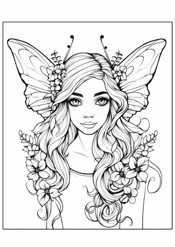 Fairy Coloring Page 57