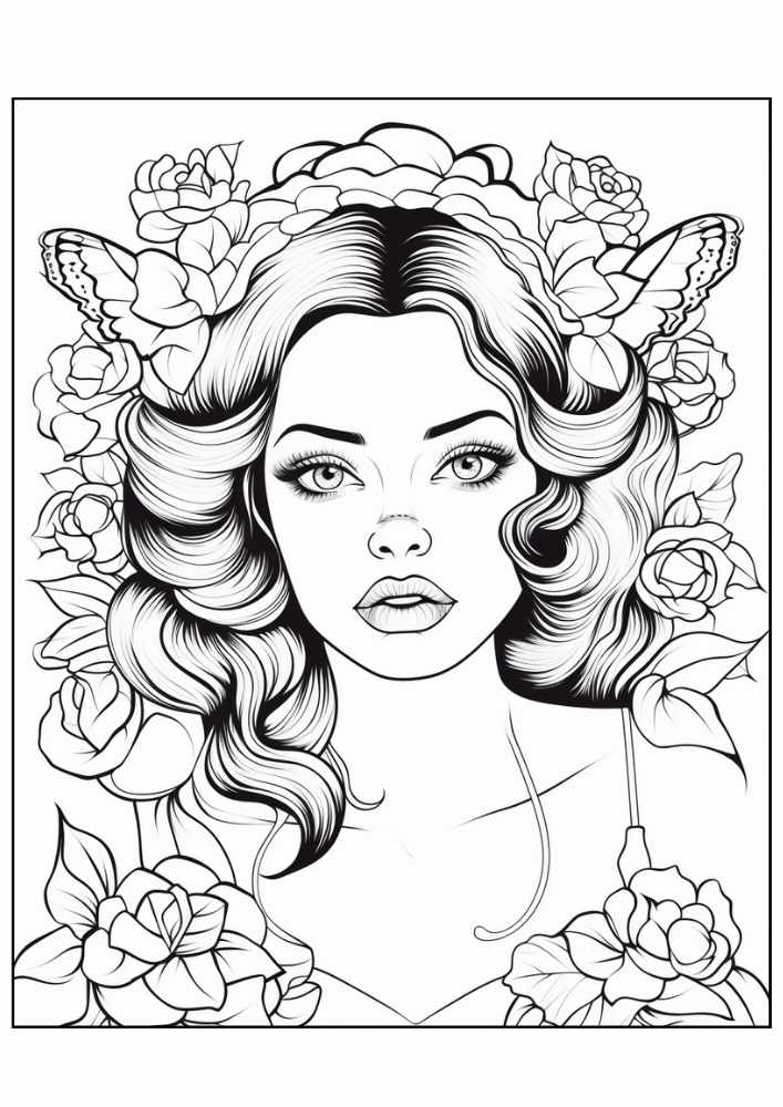 Fairy Coloring Page 6