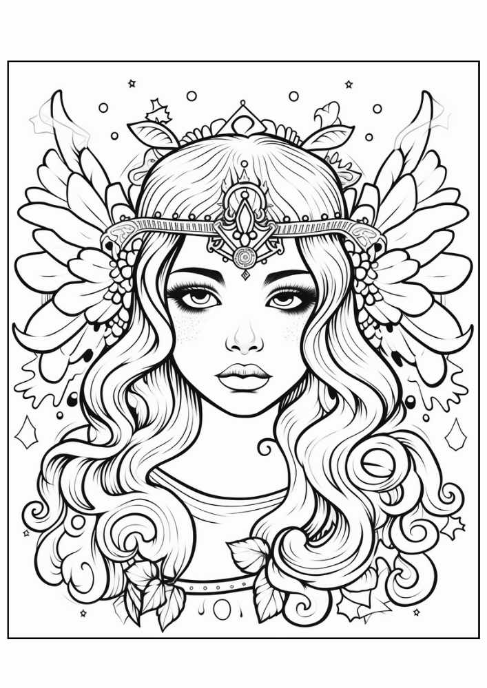 Fairy Coloring Page 7