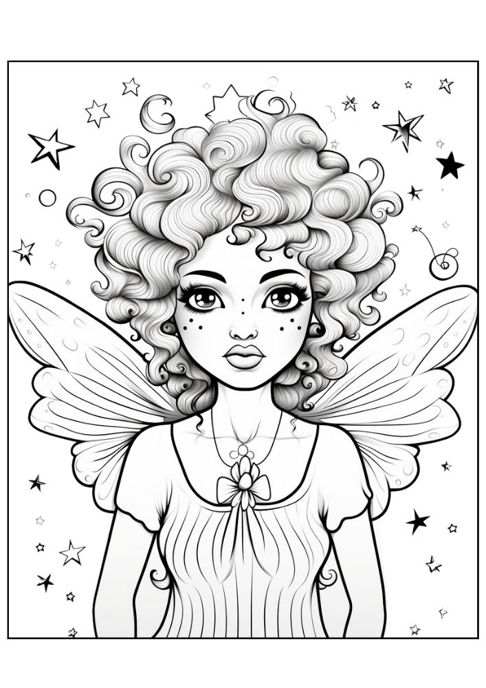 Fairy Coloring Page 7