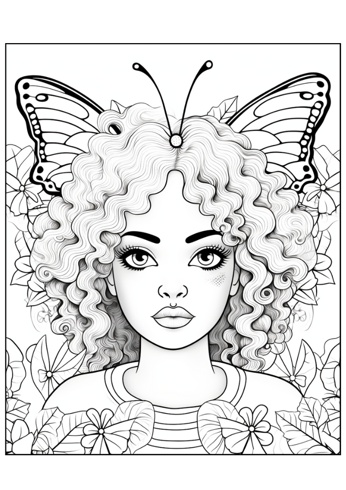 Fairy Coloring Page 8