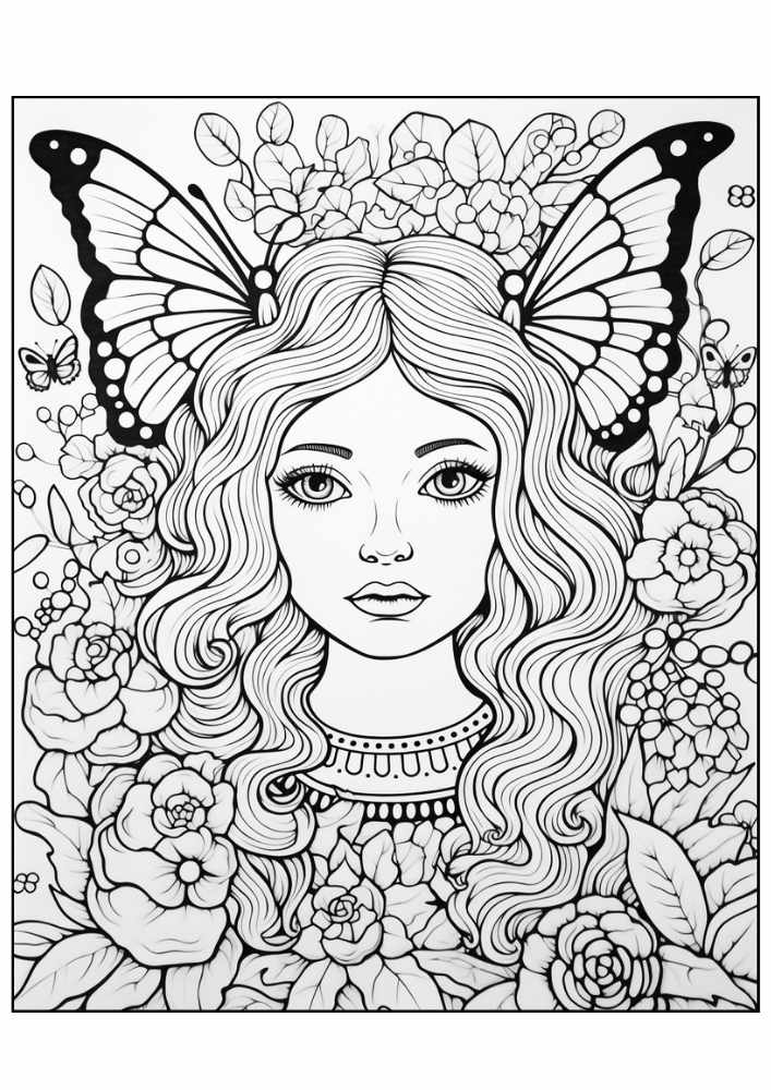 Fairy Coloring Page 9