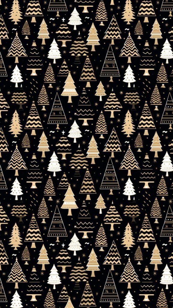 Christmas Pattern Phone Wallpapers