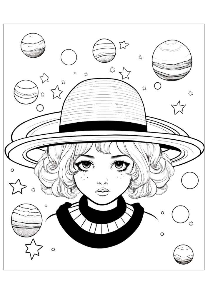 Free Space Coloring Pages For Adults