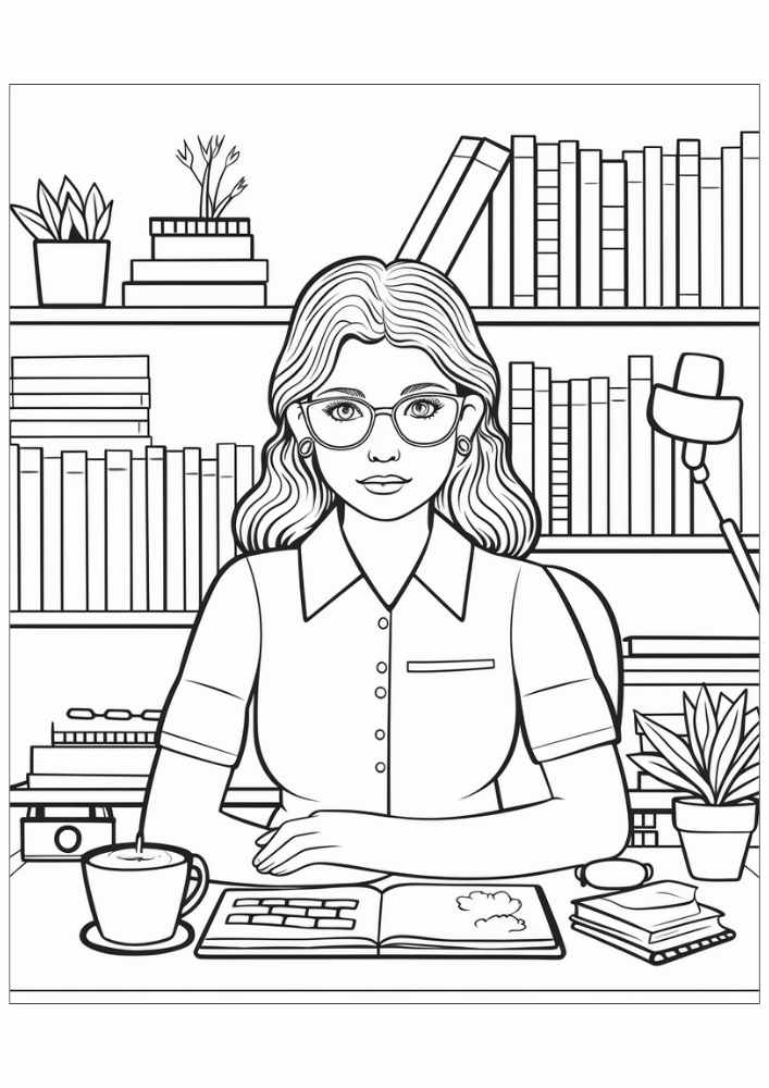 Woman Coloring Pages 17